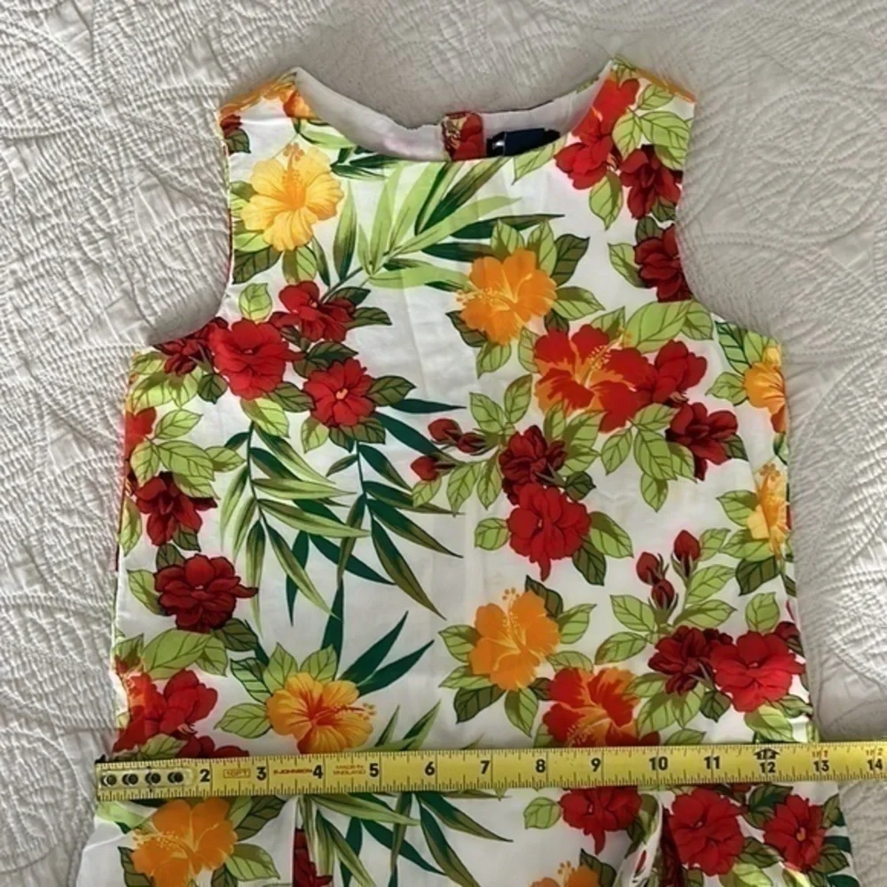 Gap Dress 5T Floral Sleeveless Uneven Hem